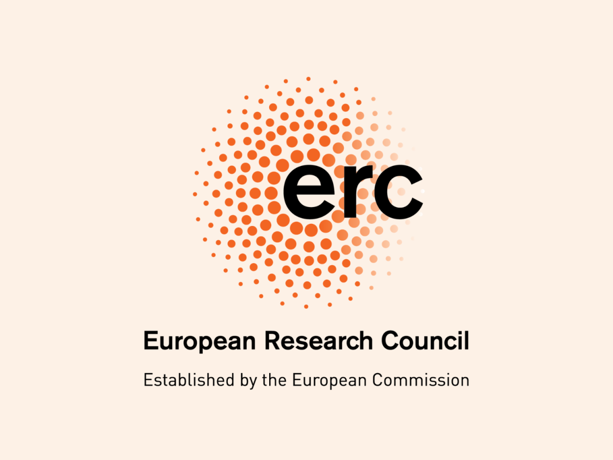 Uradni logotip Evropskega raziskovalnega sveta z napisom European Research Council